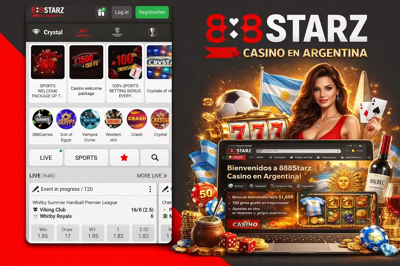 888Starz Argentina: Juega con bono de bienvenida