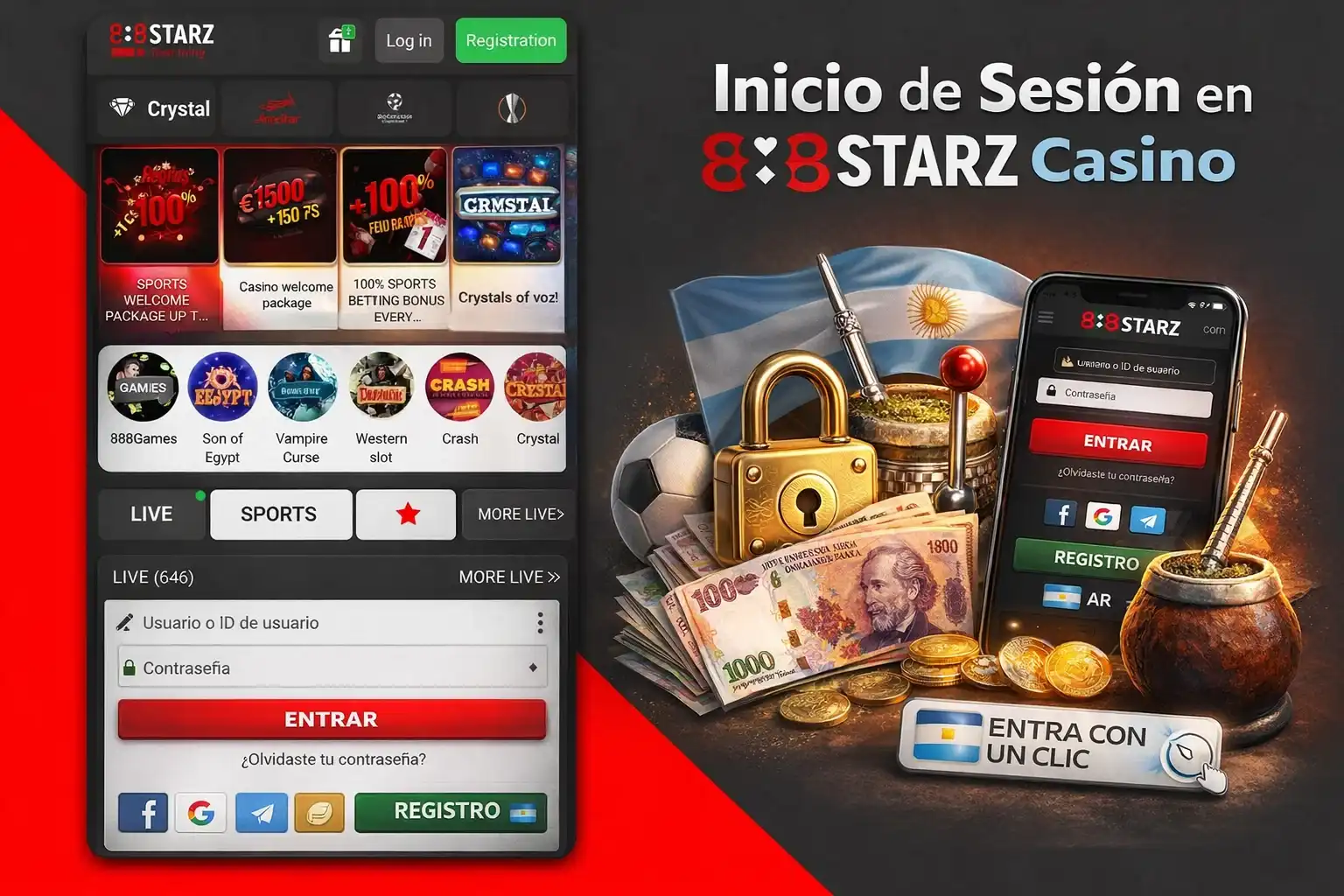 Inicio de Sesión en 888starz Casino
